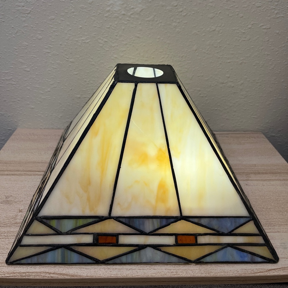 Robert Louis Tiffany Bronze Art Glass Lamp Shade